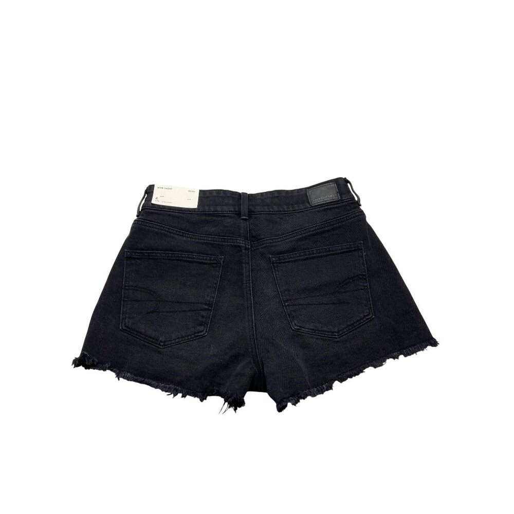 NWT American Eagle AE Stretch Denim Mom Black Shorts-sz 4 - Picture 5 of 10